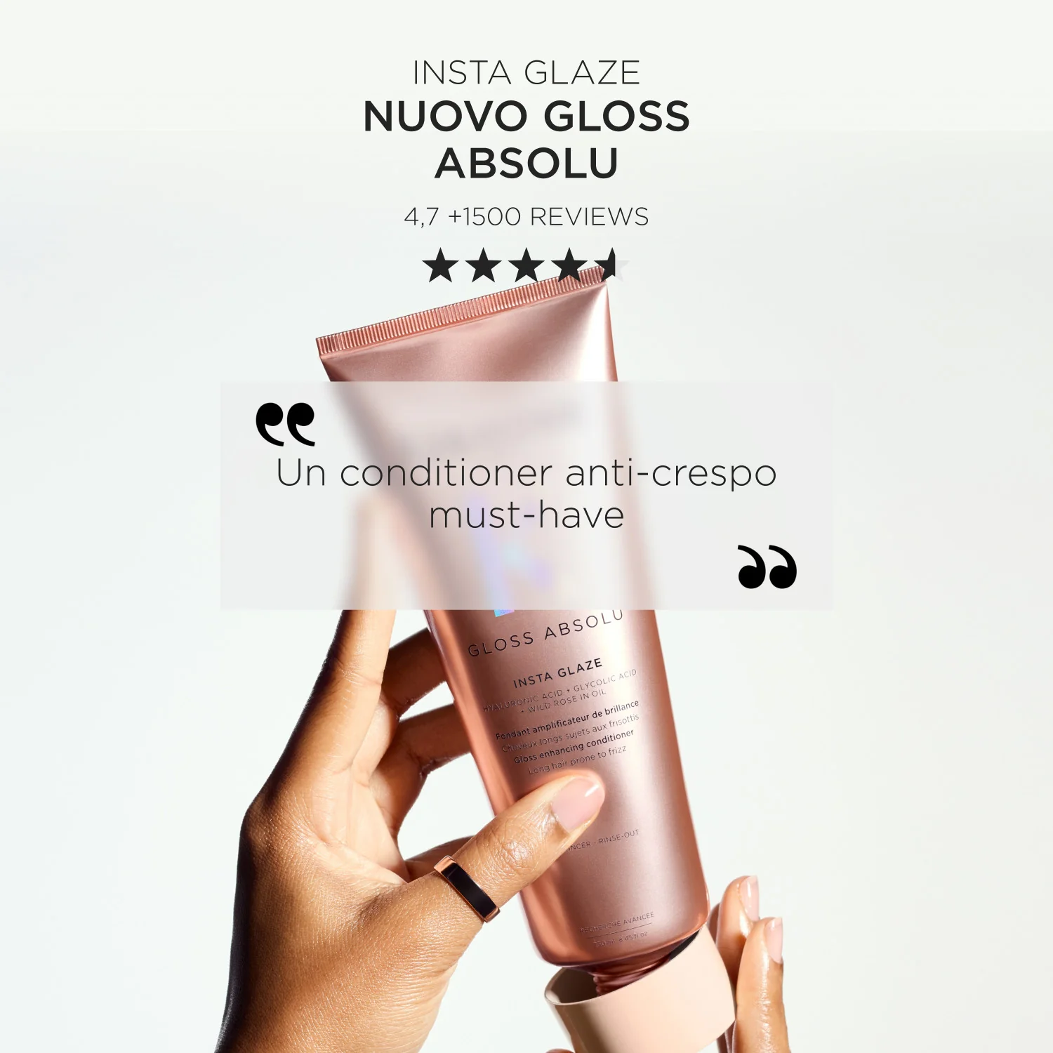 Gloss Absolu Insta Glaze - Balsamo Disciplinante/Anticrespo Capelli, Balsamo Illuminante Capelli