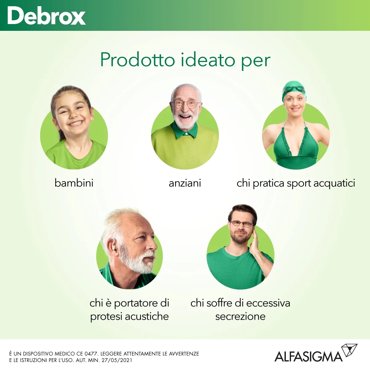 ALFASIGMA Debrox vordosierte Ohrentropfen 15 ml wirken gegen Ohrenschmalzverstopfung.