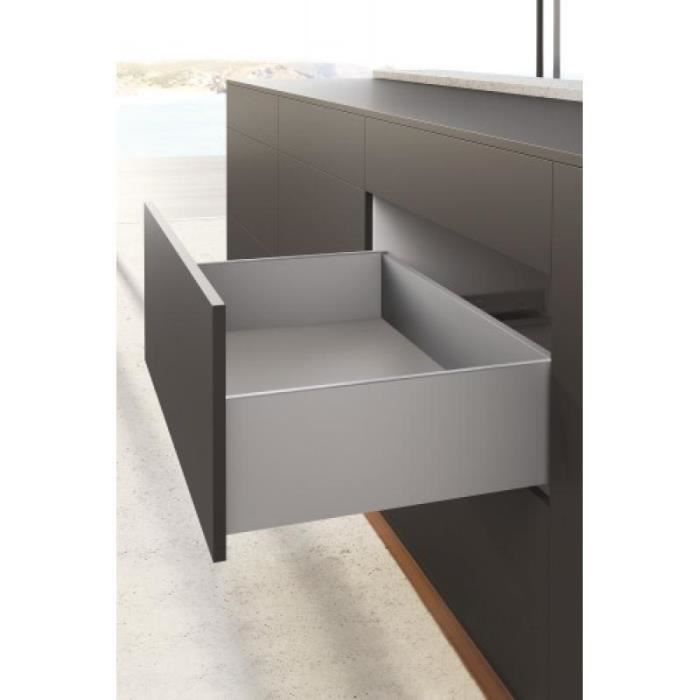Side profile kits - HETTICH - AvanTech YOU - Pot drawer - Height 187 mm - Length 350 mm - Silver
