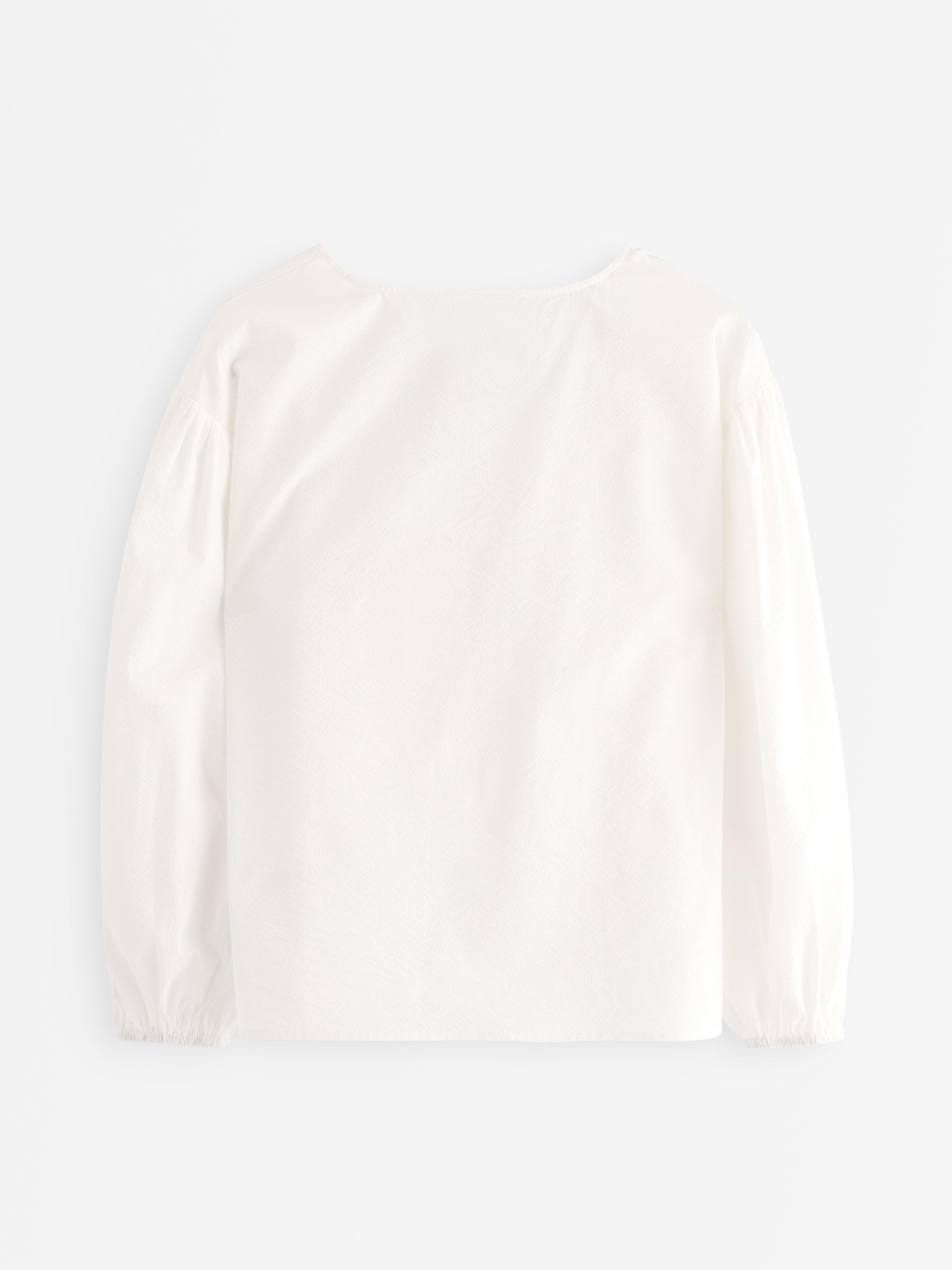 Bluse med knytedetaljer Off White