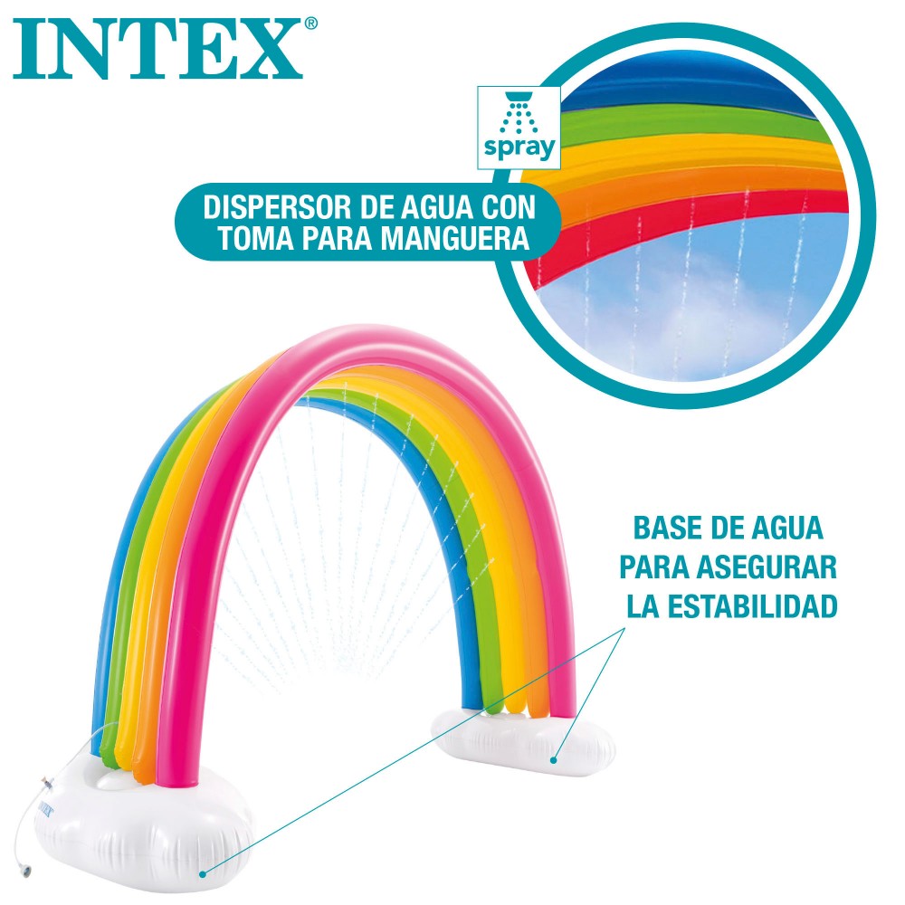  Nadmuchiwana tęcza Intex ze zraszaczem