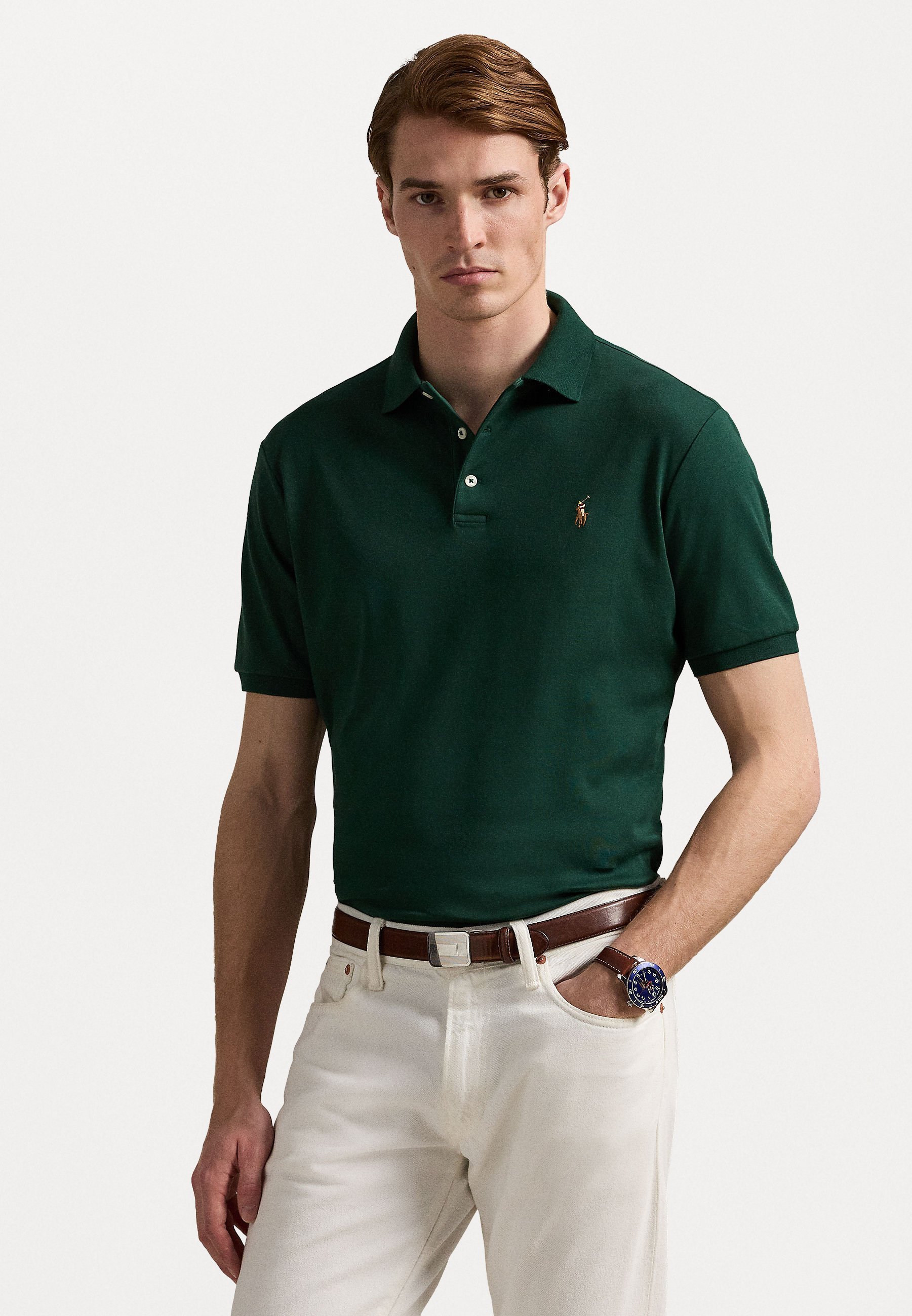 Polo Ralph Lauren T-shirt met korte mouwen - Polo shirt - vintage dennenhout