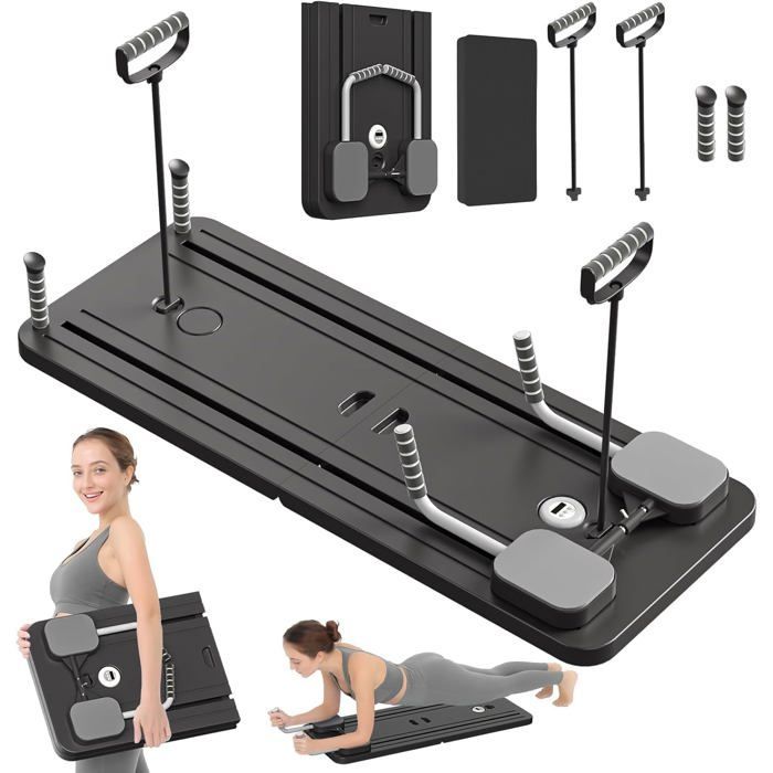 Pilates Reformer | Aparelho compacto e dobrável para exercícios abdominais e corporais em casa.