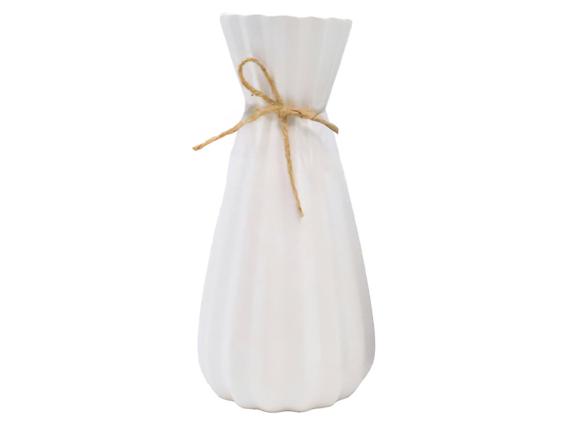 Wazon ceramiczny Naturel 25,5 cm biały