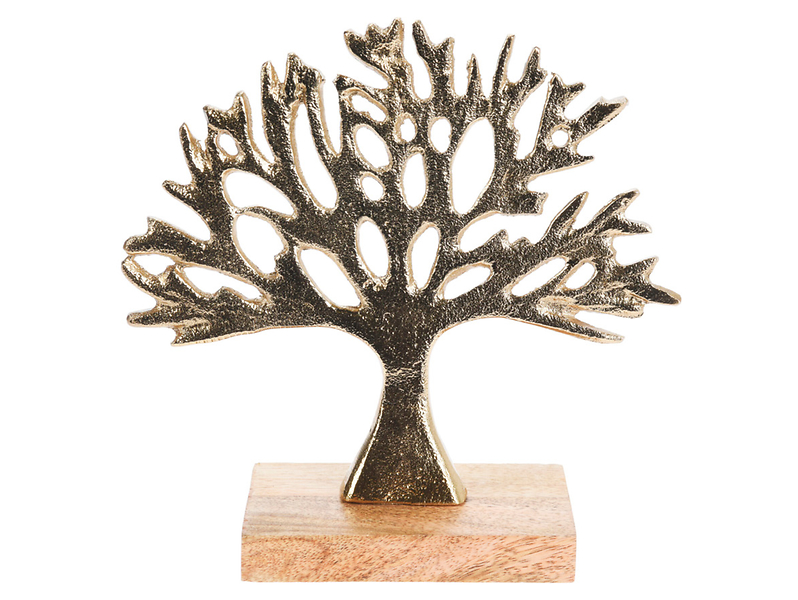 Figurka dekoracyjna drzewko 25,5 cm złote