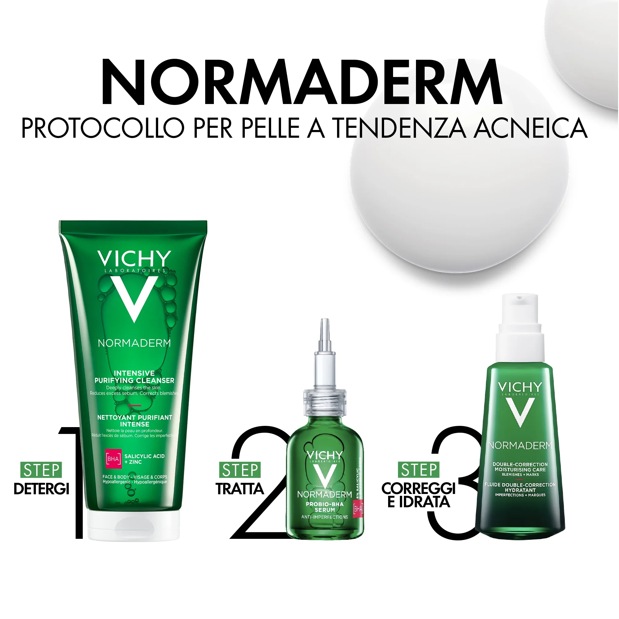 VICHY Vichy Normaderm hydraterende crème 50 ml met dubbele werking
