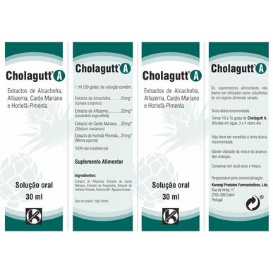 Cholagutt oralna otopina za zdravlje jetre i žučnog mjehura 30 ml 30 ml