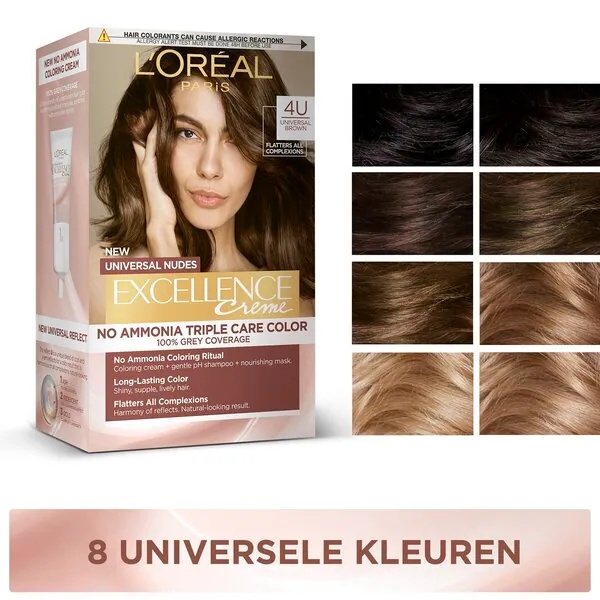 L'Oréal Paris Excellence Universal 7U trajna boja za kosu srednje plava