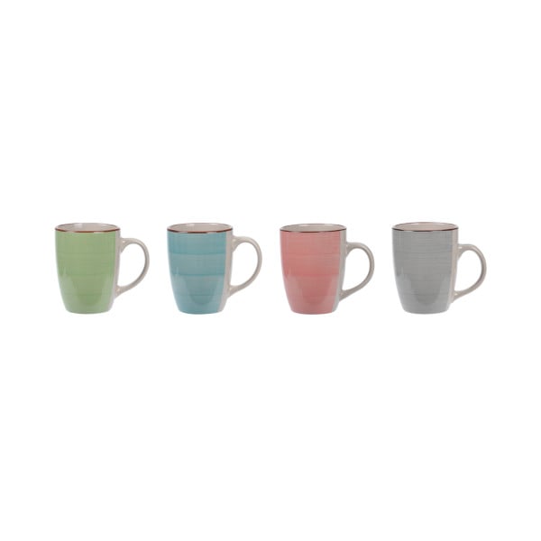 4 Kubki Ceramiczne 270 ml do kawy i herbaty różne kolory