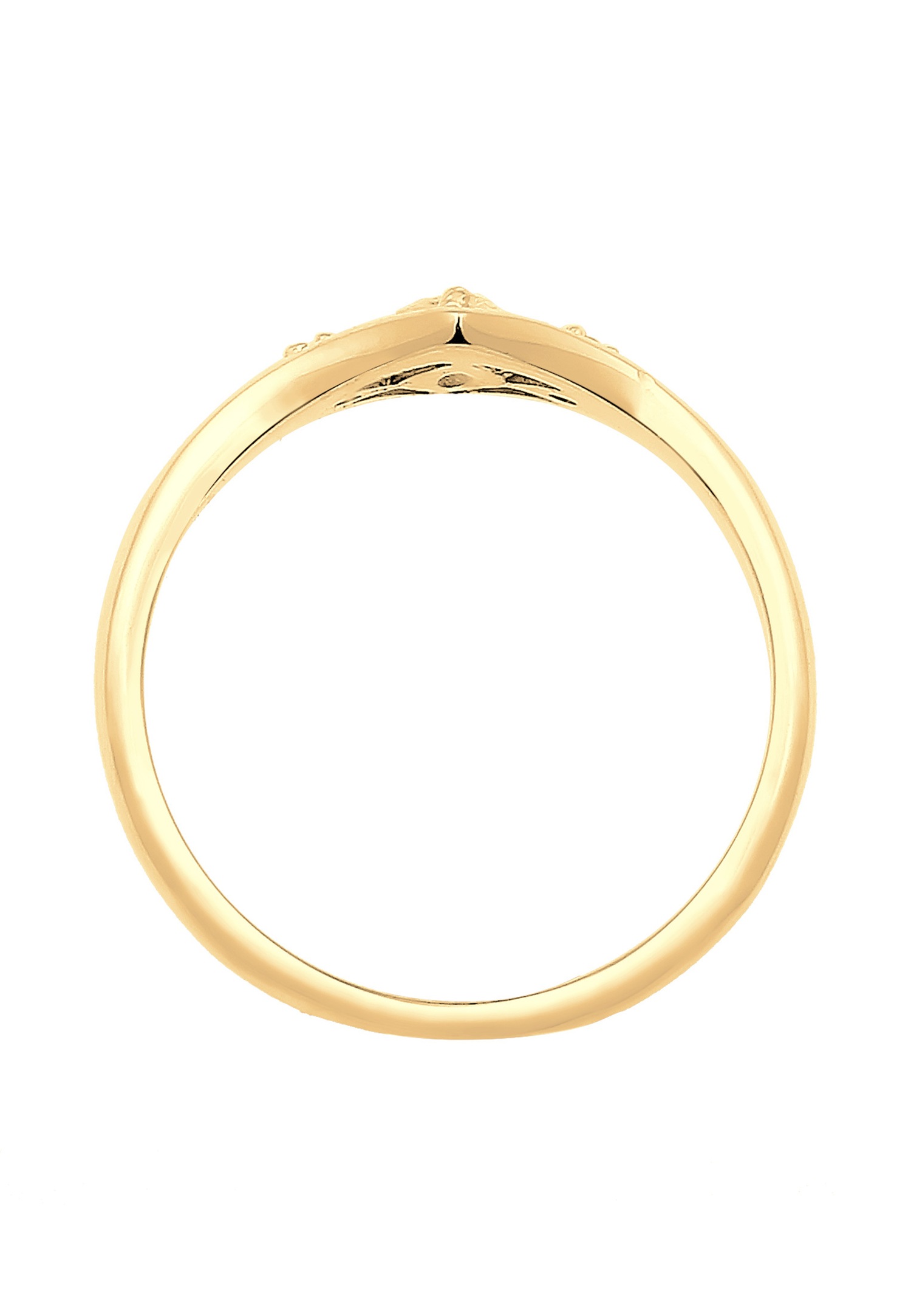 Elli Fiançail Femme Élegante avec Pierre de Zircone en Argent Sterling 925