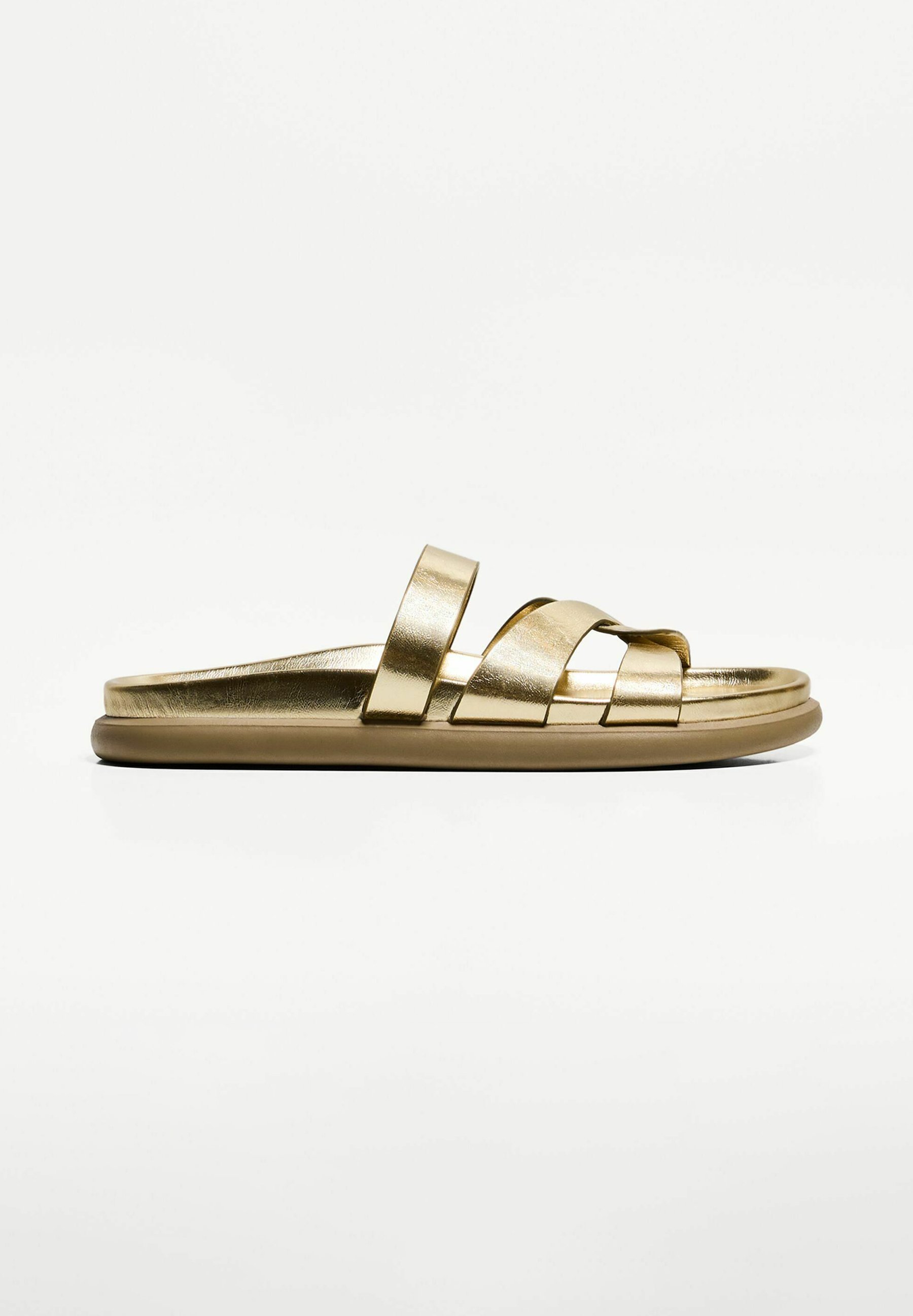 Bershka Mules - gold coloured