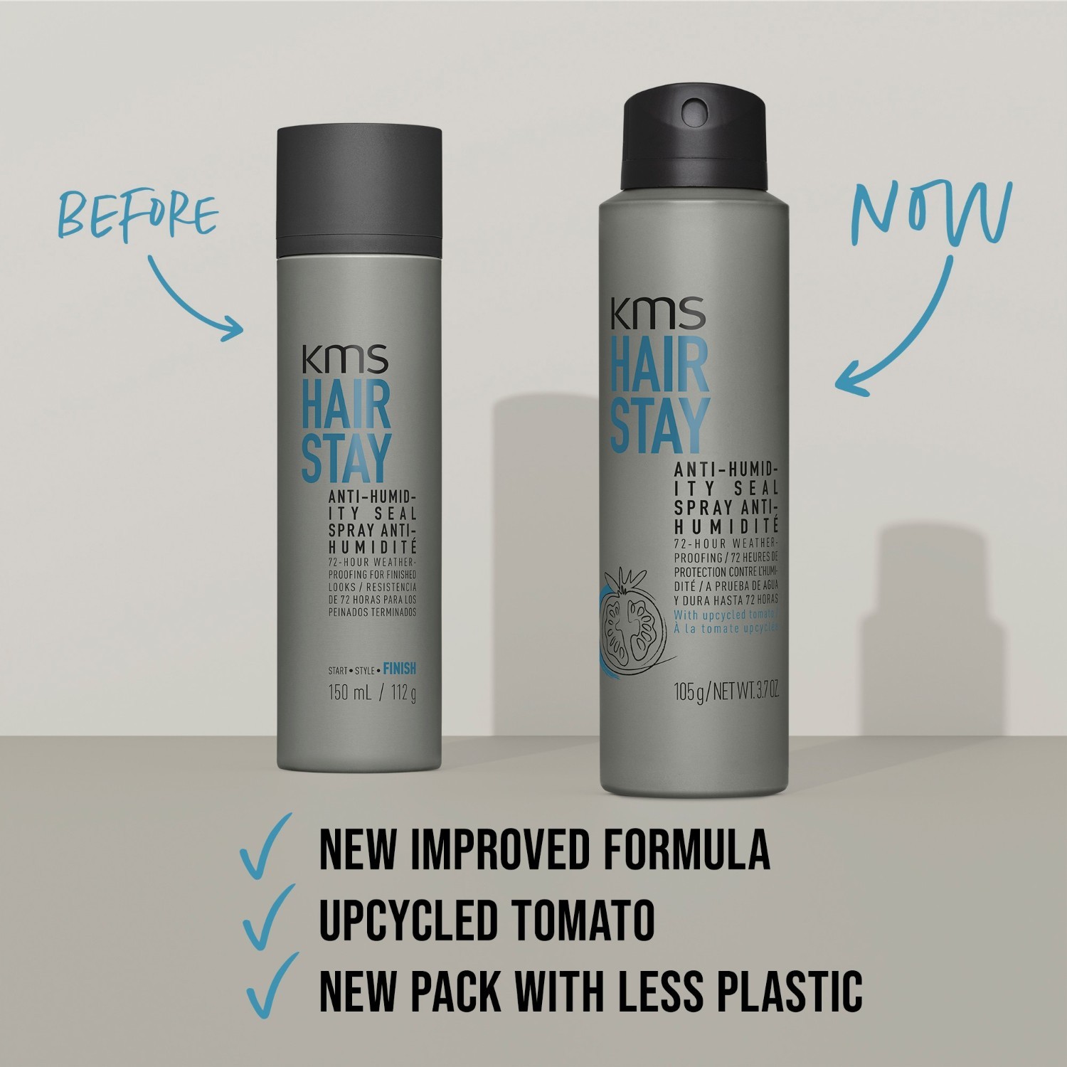 KMS HairStay lak za kosu protiv vlage - 75 ml