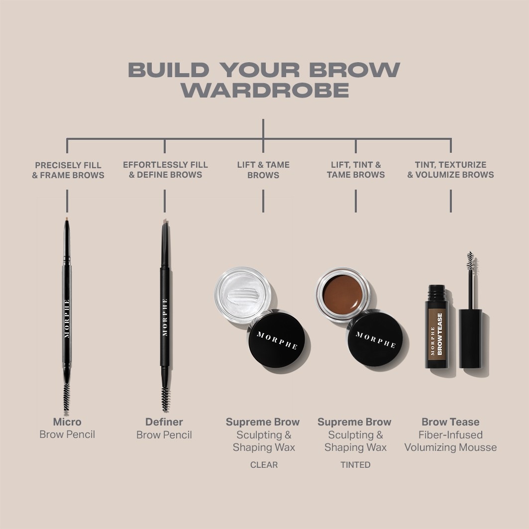 Morphe Brow Tease Fiber Volummousse - 5,5 ml