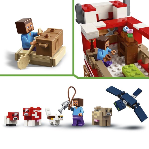 LEGO Minecraft 21270 Het Mooshroom huis<br>