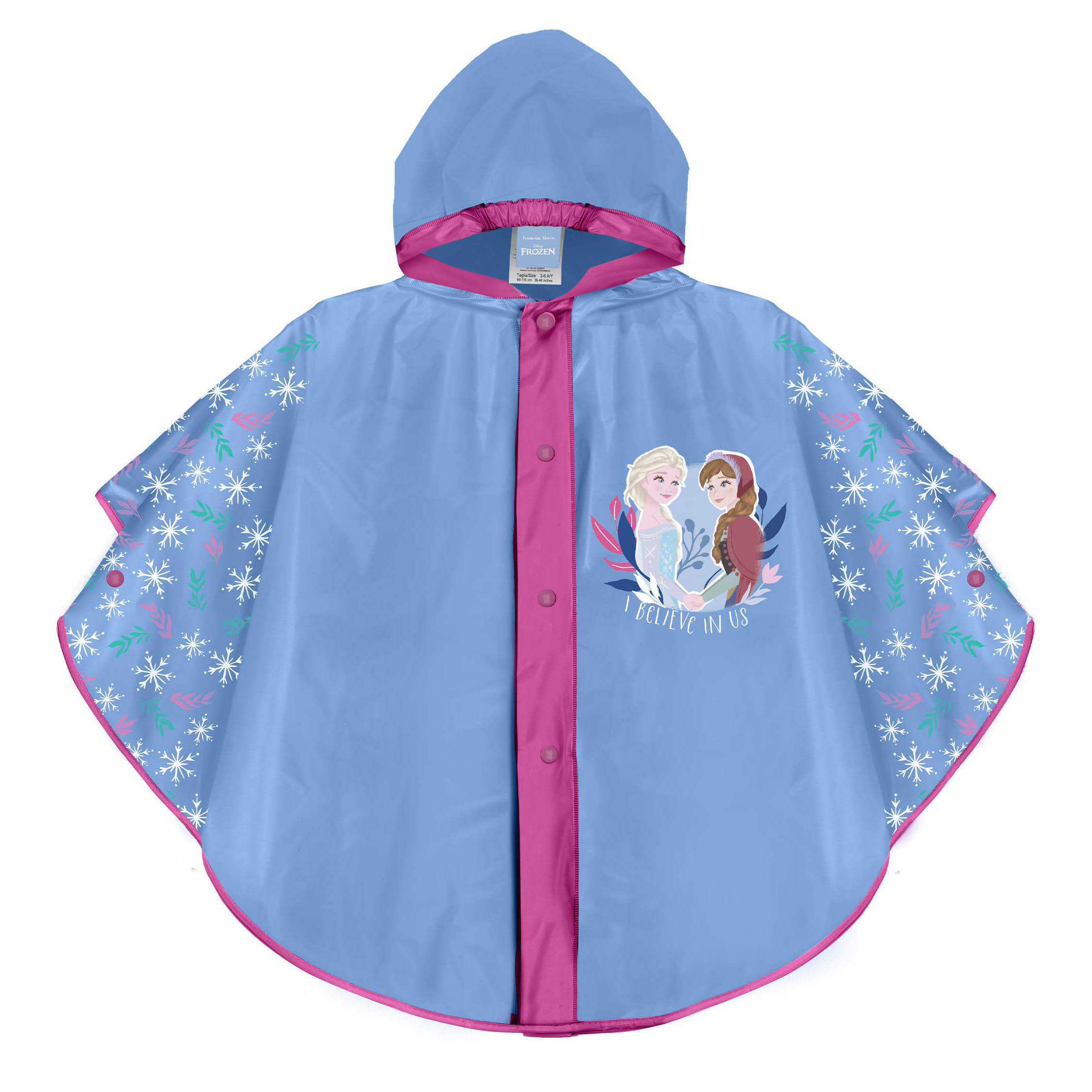 Πόντσο Disney Frozen Rain για ηλικίες 3-6 ετών