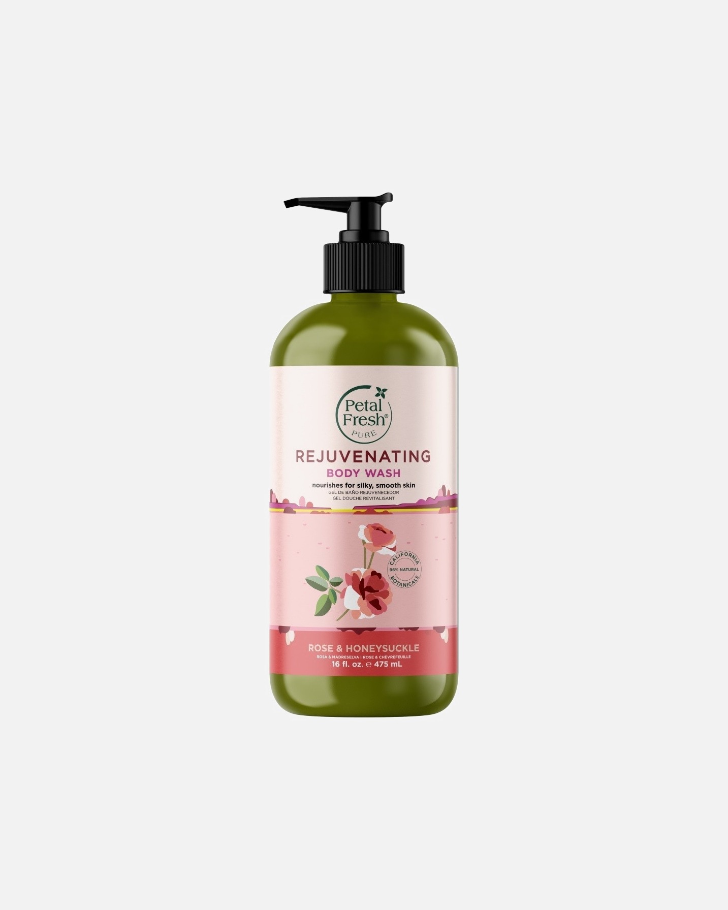Гел за туширање Petal Fresh Ружа и орлови нокти - 475 мл