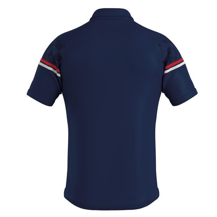 Polo junior Errea Dominic - Garçon - Multisport - Marine/rouge/blanc - Enfant - Bleu - Respirant