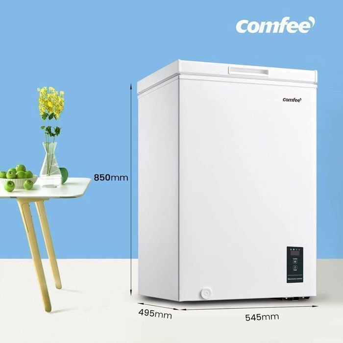 Comfee RCC100WH2(E) vrieskist - 99 liter - Energieklasse E - Digitale bediening - 38 dB - 49,5 x 54,5 x 85 cm - Elektronische bediening - Wit