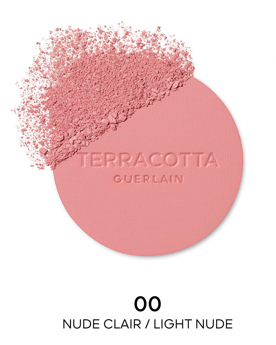 GUERLAIN Terracotta Blush Ρουζ σε μορφή πούδρας για υγιή λάμψη, 90% συστατικά φυσικής προέλευσης