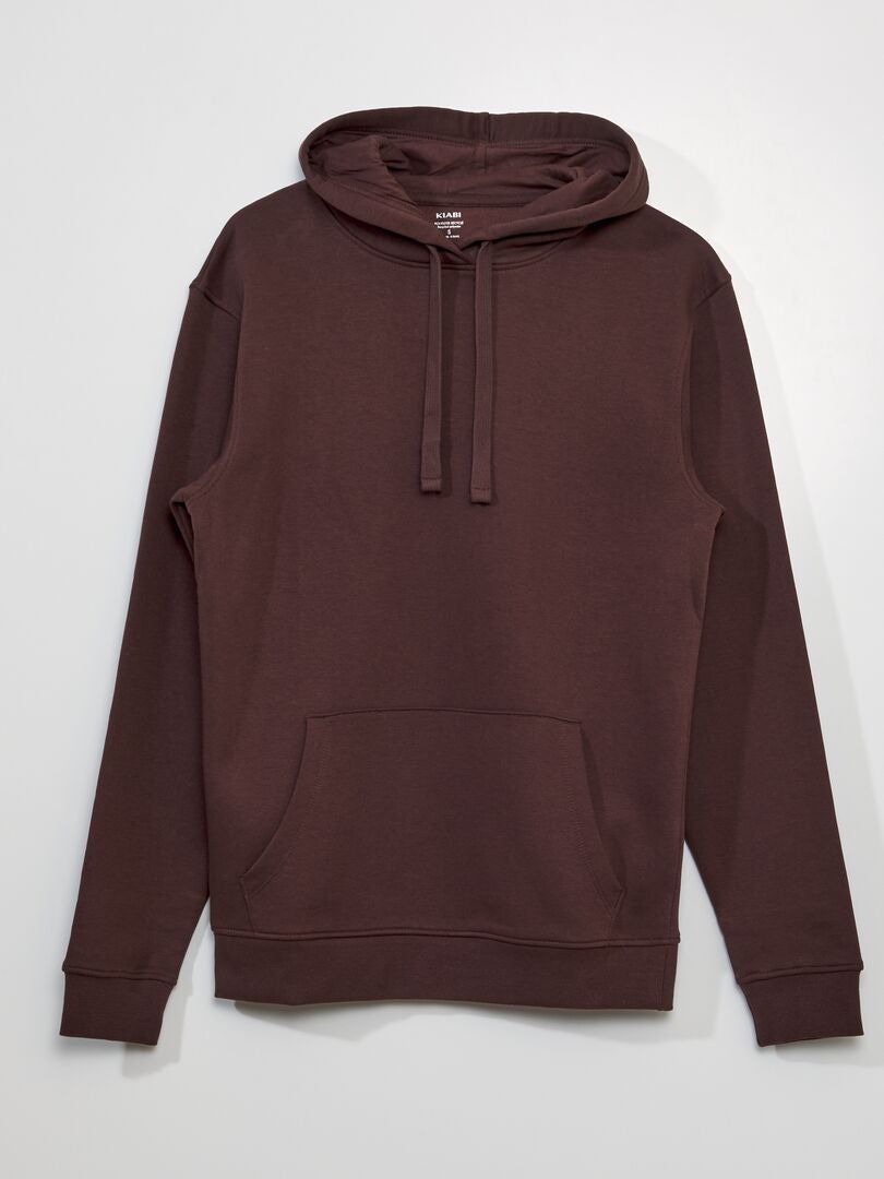 Sudadera con capucha de felpa - MARRÓN