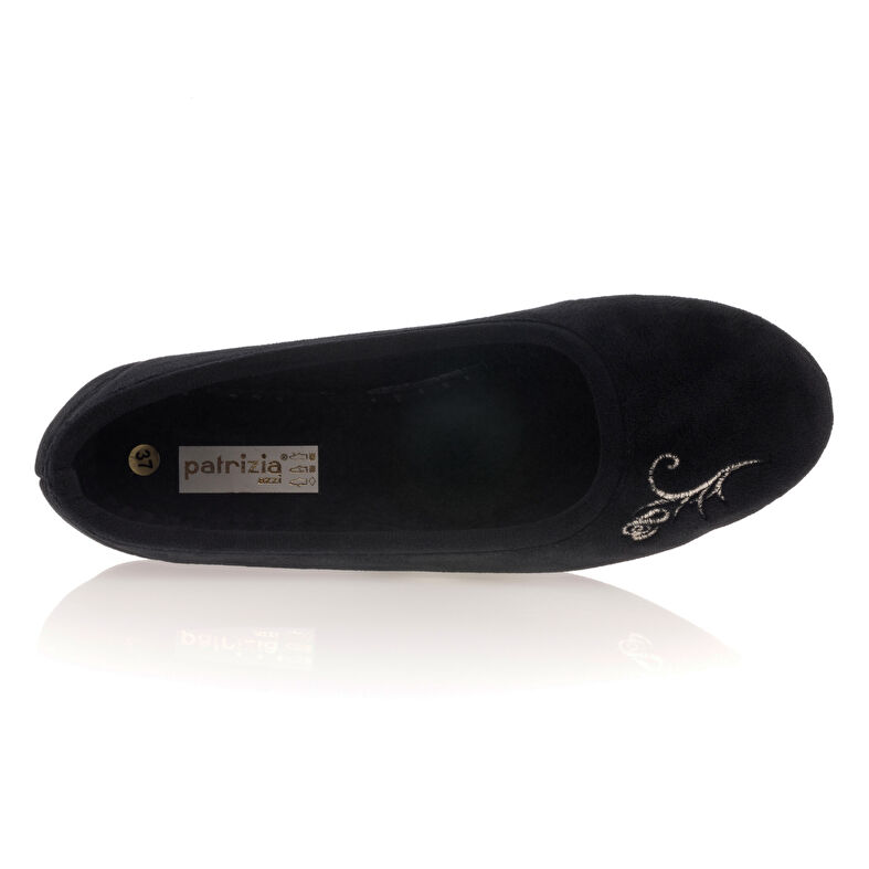 Pantuflas negras para mujer