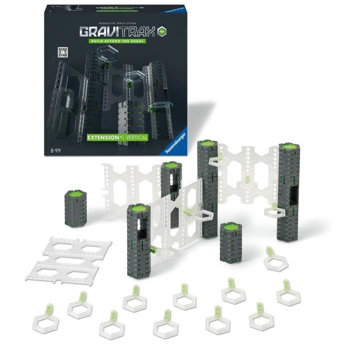GraviTrax PRO Set d'extension Vertical, 33 pièces, Circuit de billes, Dès 8 ans, 22427, Ravensburger