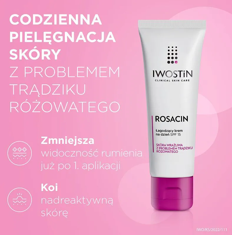 Iwostin Rosacin Łagodzący krem na dzień SPF 15