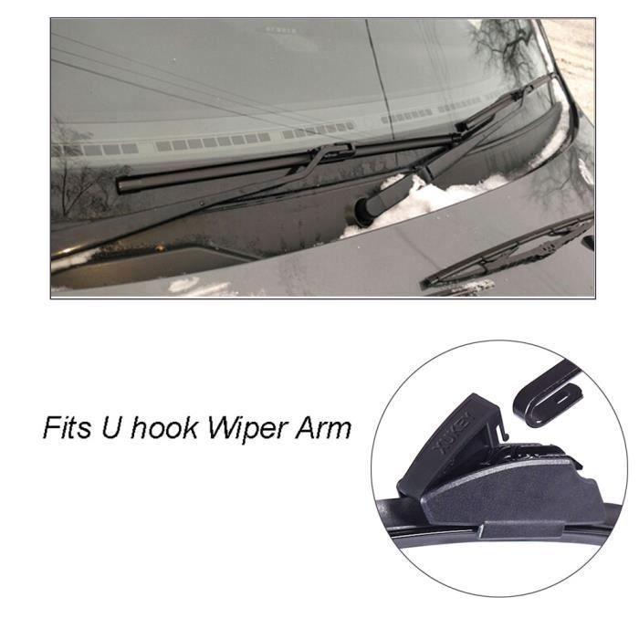 Set of 2 front wiper blades for FIAT Panda 169 2004 2005 2006 2007 2008 2009 2010 2011 2012