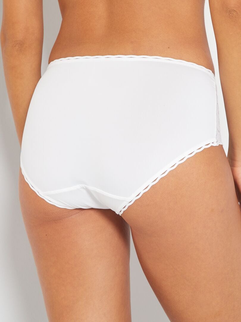 Playtex Maxi-bh met hartjes en gekruiste bandjes van kant voor dames - wit