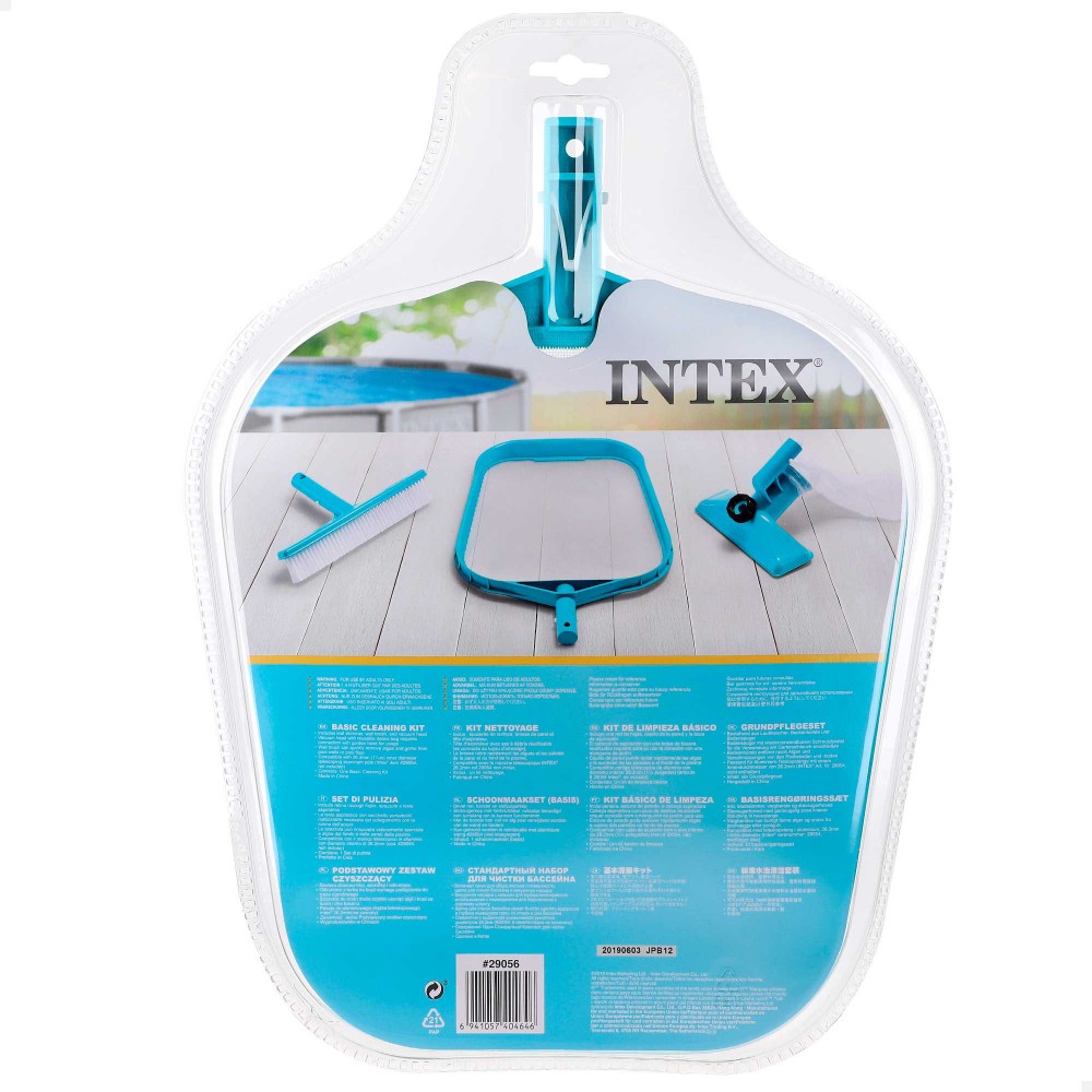 Kit de nettoyage de base Intex avec ramasseur de feuilles, brosse et tête de nettoyage