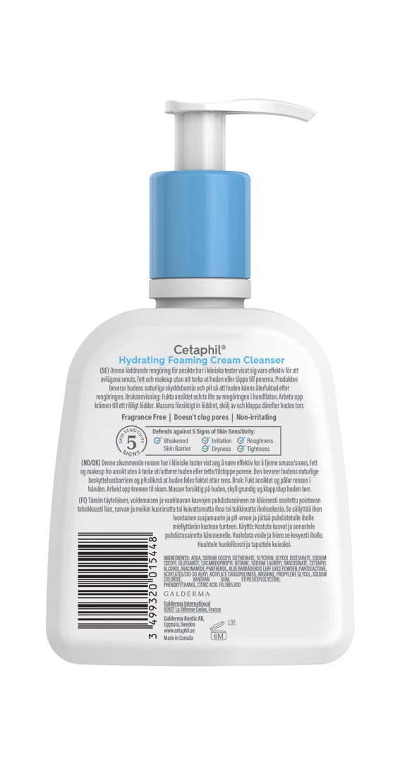 Hidratáló habzó krémtisztító 236 ml - Cetaphil