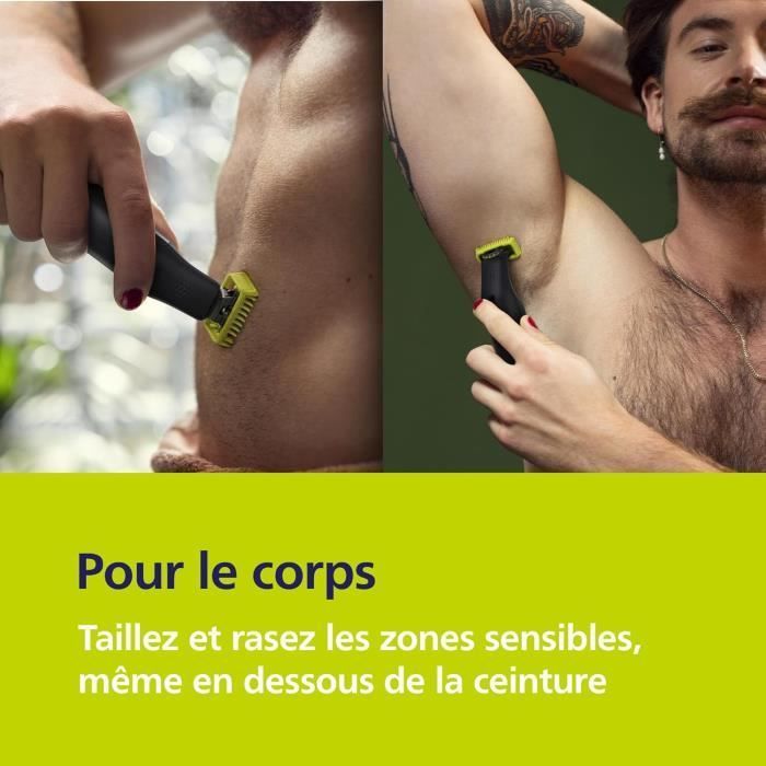 Recortadora de barba eléctrica - PHILIPS - OneBlade Pro 360 - Híbrida - Negra - Funcionamiento inalámbrico