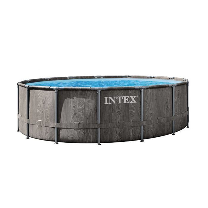Kit piscine tubulaire Intex Baltik ronde 4,57 x 1,22 m + Bâche à bulles + 6 cartouches de filtration