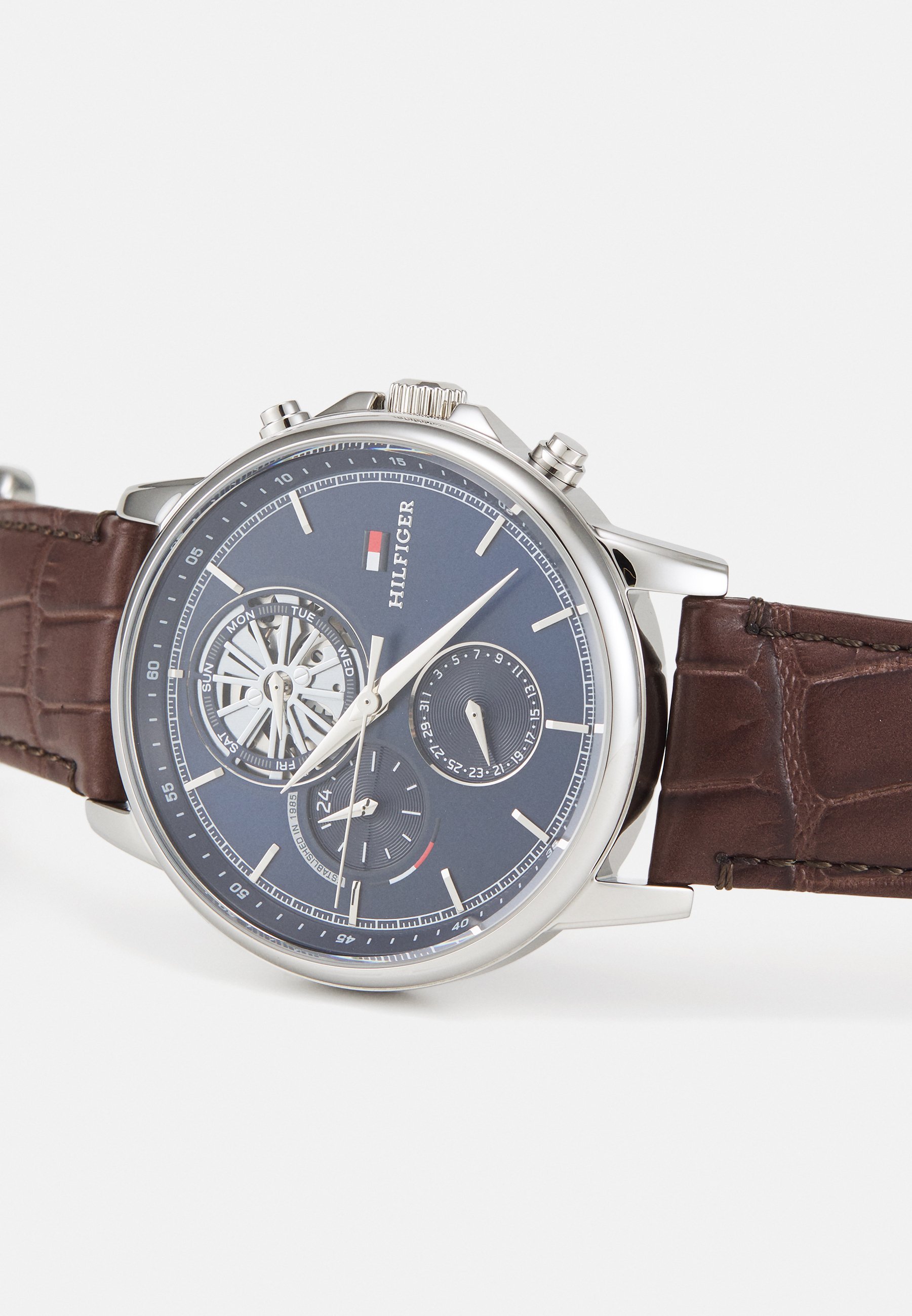 Tommy Hilfiger STEWART - Kronograafiga käekell - tumepruun/sinine