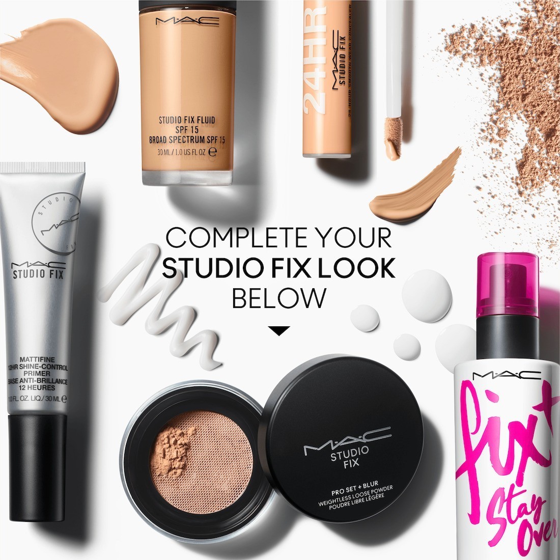 MAC Powder Fix Pro set + Blur lagani puder u prahu – 6,5 g