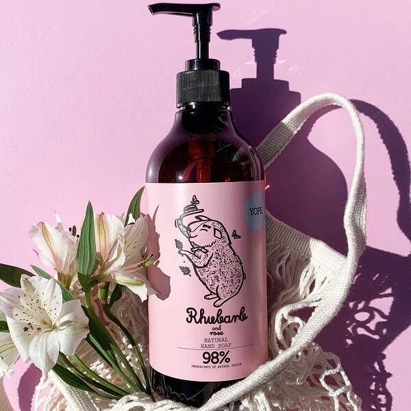 Јопе сапун за руке са рабарбаром и ружом 500 мл