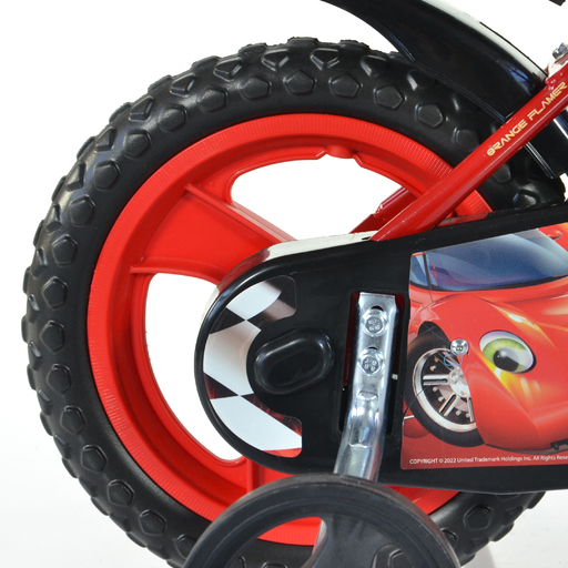 Bicicletă Buddy Cars de 12 inci pentru copii, pentru vârste 3-5 ani