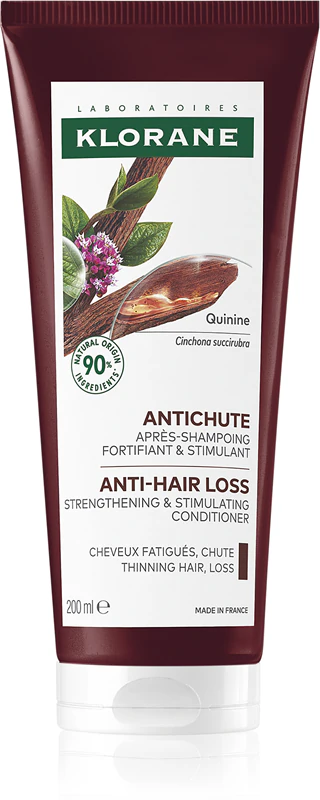 Klorane Quinine Versterkende & Stimulerende Conditioner voor verzwakt haar dat snel uitvalt.