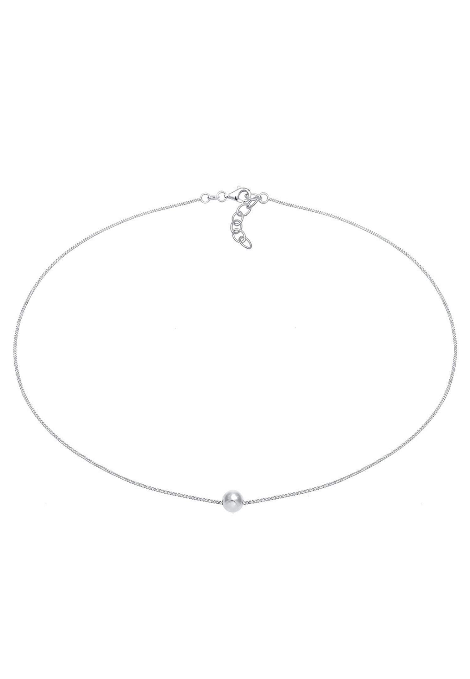 Elli Femmes Choker Boule Géo Look Tendance en Argent Sterling 925