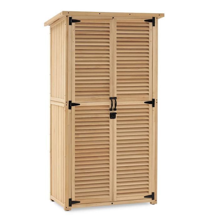 Divit GH9 Gartenhaus aus Holz, abschließbare Balkonmöbel, 115 cm