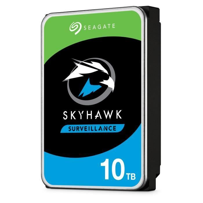 SEAGATE - Disque dur Interne - Surveillance SkyHawk - 10To - 5 900 tr/min - 3.5