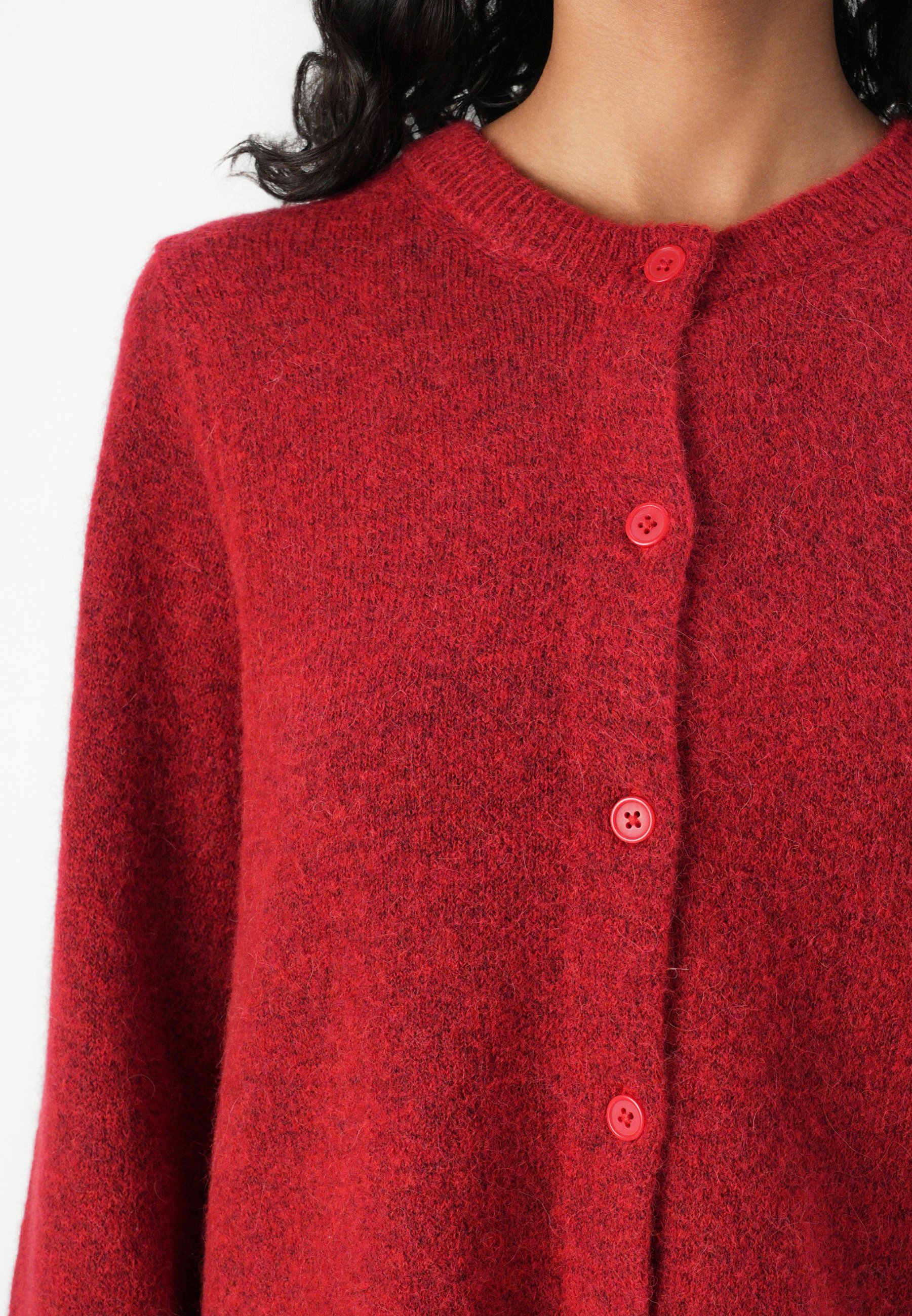 Selected Femme SLFLULU NEW CARDIGAN - Kardigan - jezdecká červená