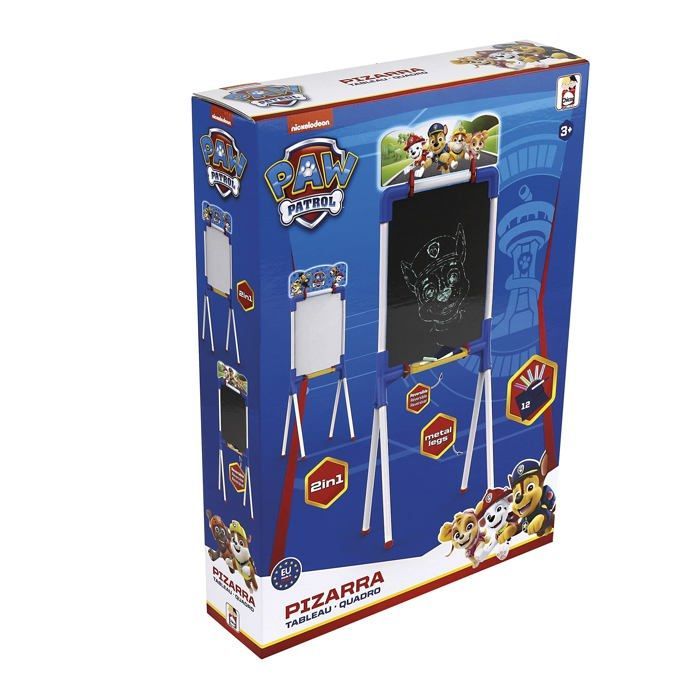 Kinderschoolbord - Chicos - 53023 - Omkeerbaar - Inclusief 10 krijtjes - Hoogte 98 cm