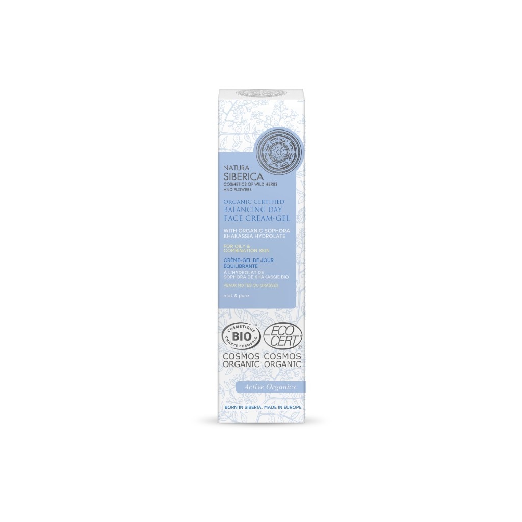 Natura Siberica Crème Gel de Jour BIO Equilibrante Peaux Mixtes ou Grasses au Sophora de Khakassie