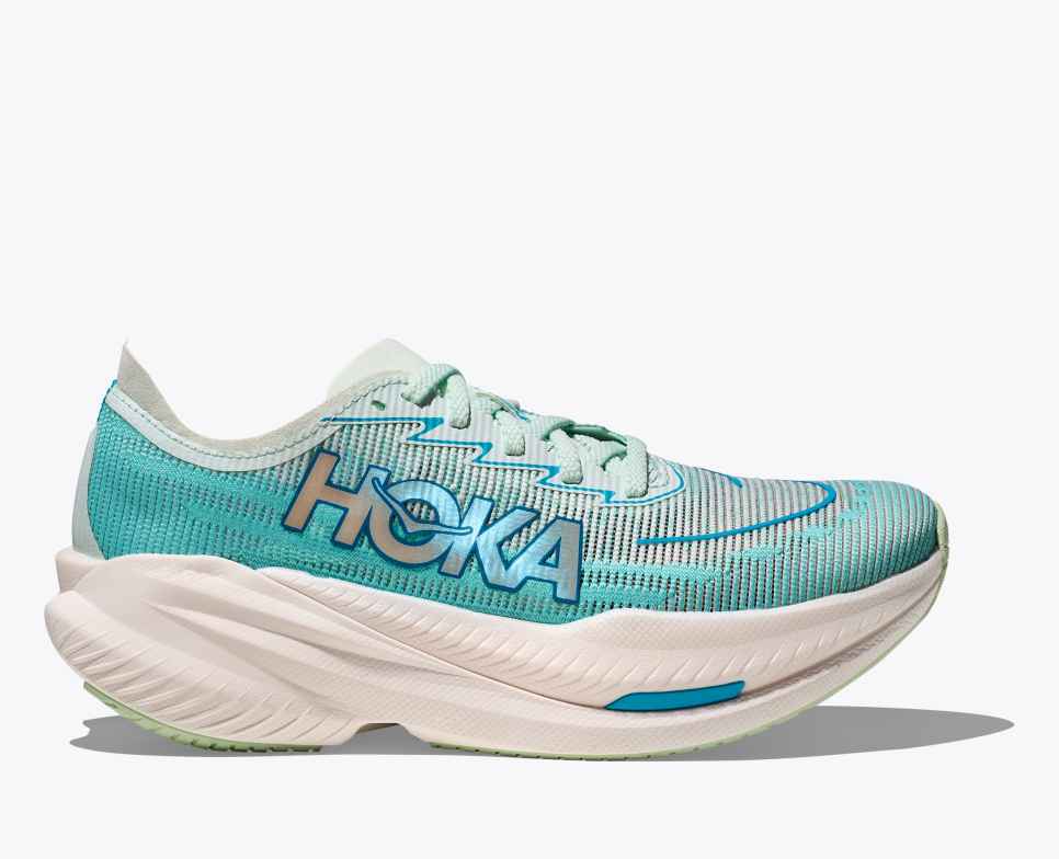 HOKA Mach X 2 Sneeuwsmelt / Blauwe Vonk