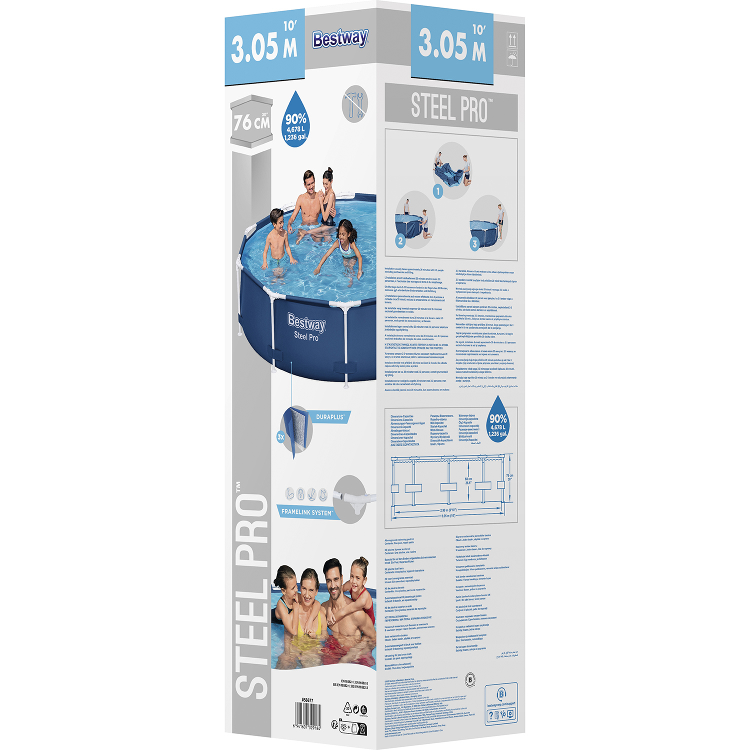 Piscine Bestway Steel Pro 305 cm