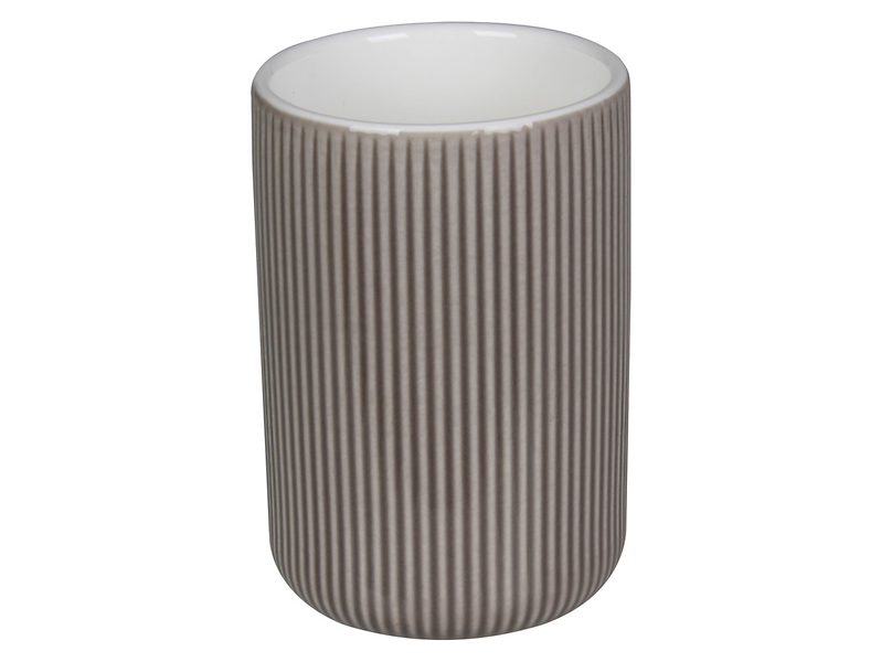 Kubek na szczoteczki do zębów ceramiczny Ascot brązowy