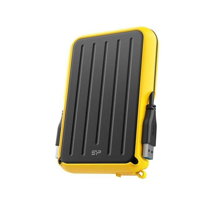 Disque dur Externe - Silicon Power - Armor A66 - 5To - Jaune - Résistant aux chocs IPX4