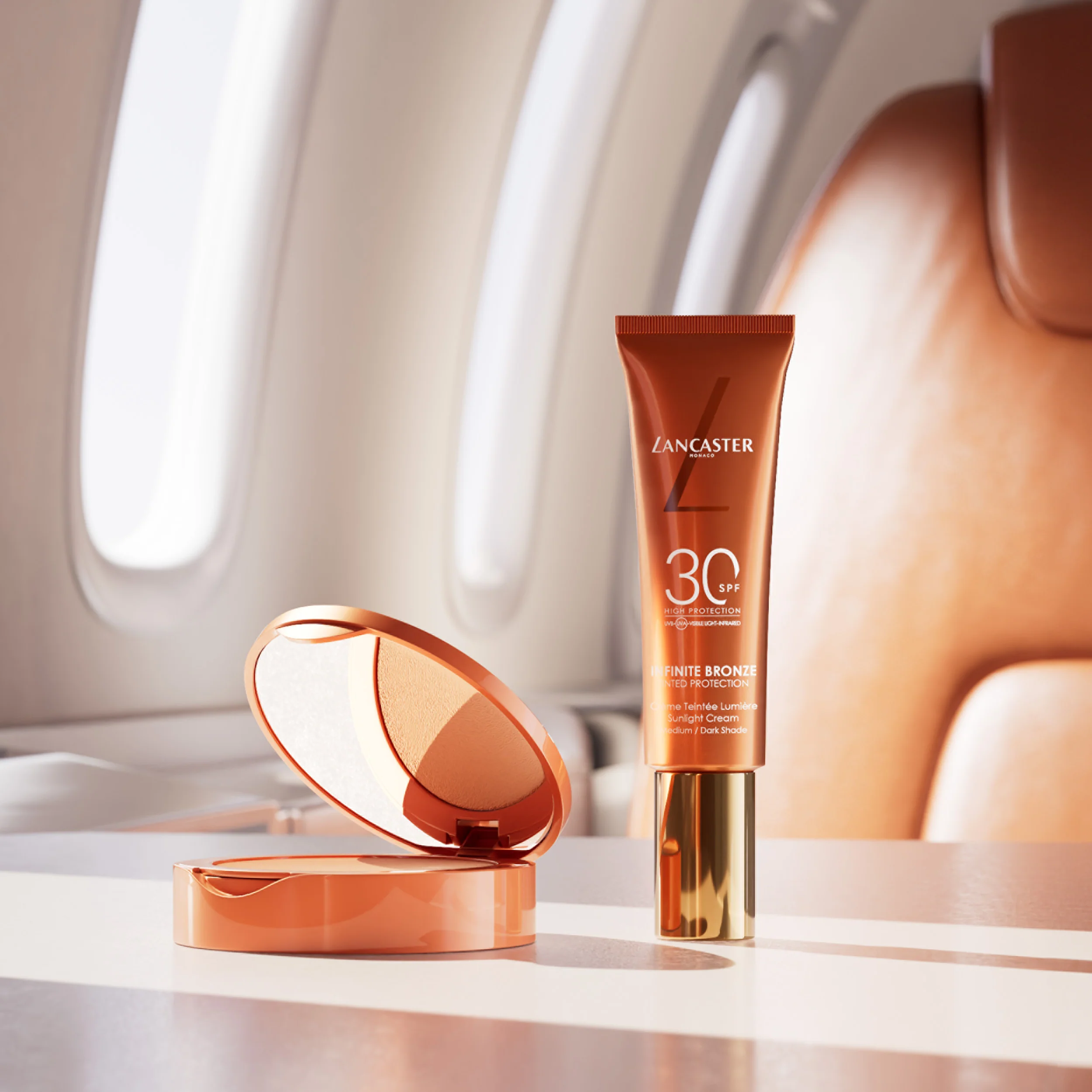 Lancaster Make-up Infinite Bronze Tinted Protection Sunlight Cream SPF30 - Make Up  Solare viso, Fondotinta crema