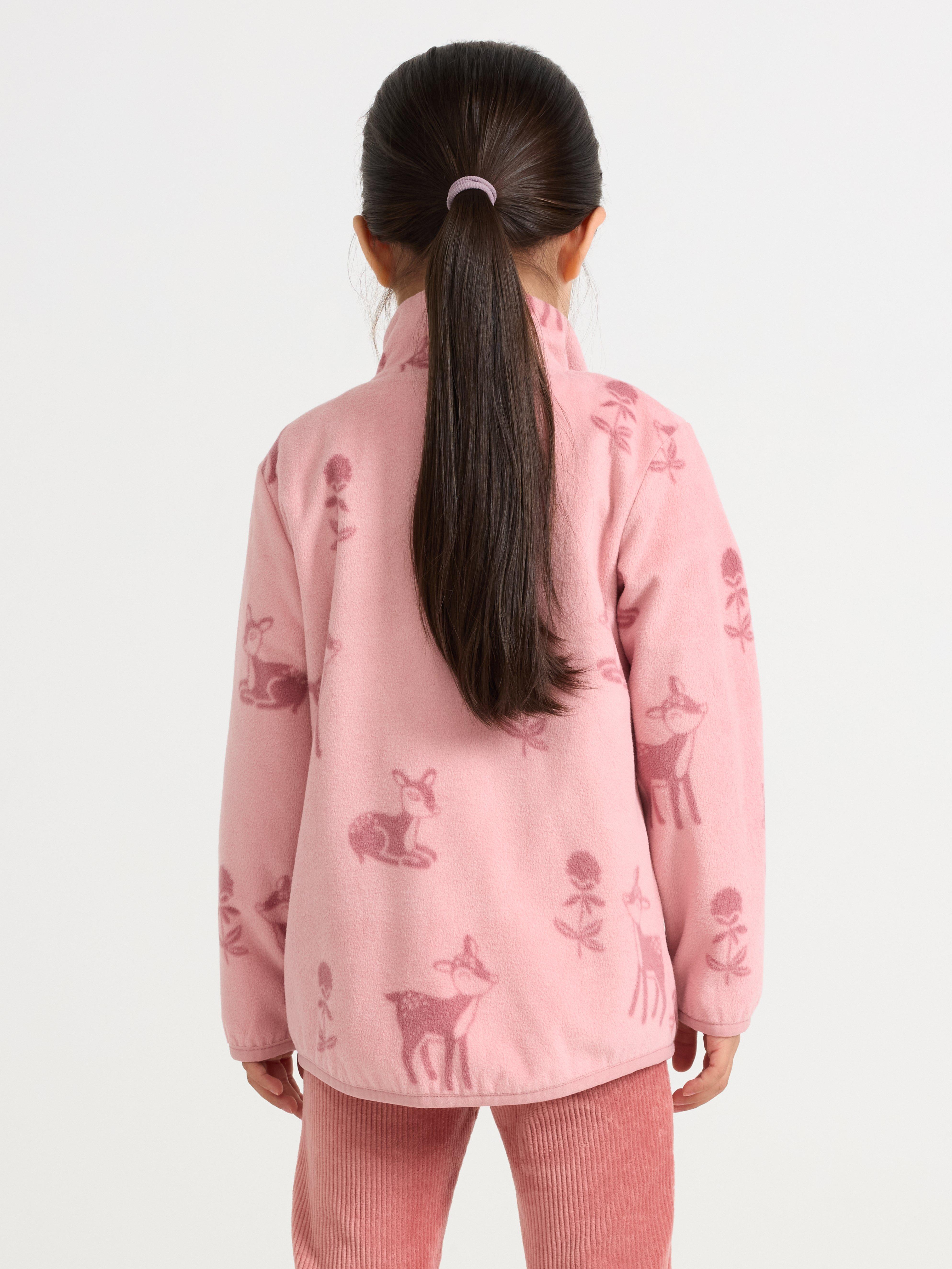Bunda z mikrofleecu Dusty Pink